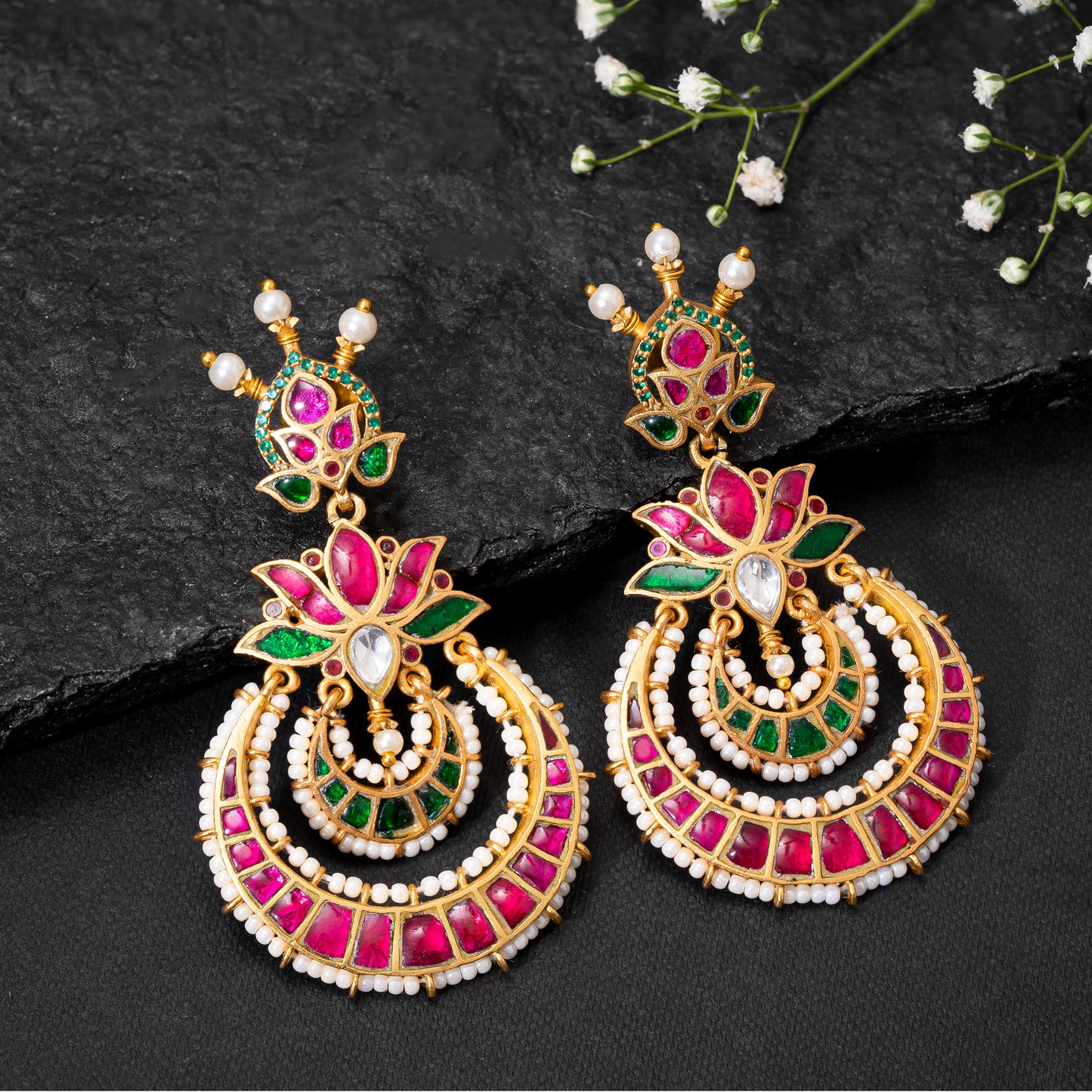 Nur Chandbali Earrings