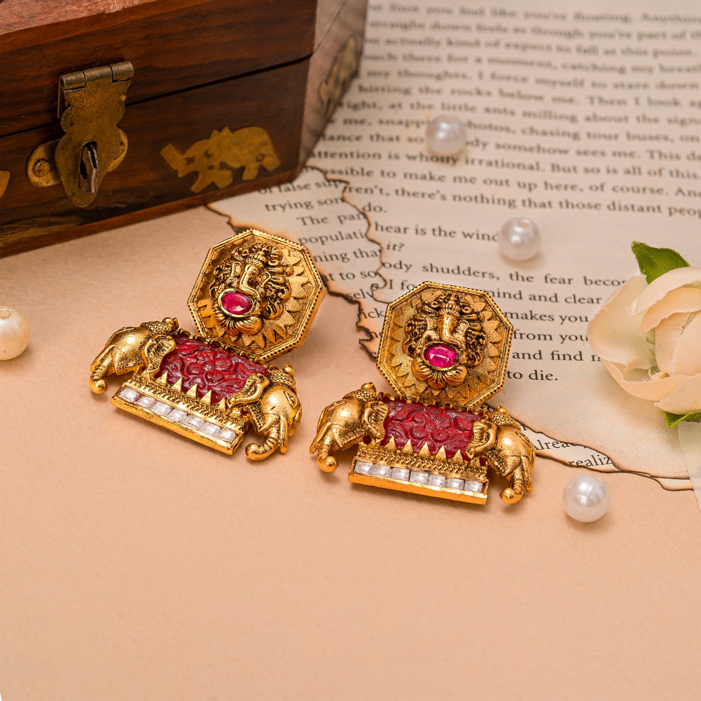 Gaja Temple Jewellery Earrings