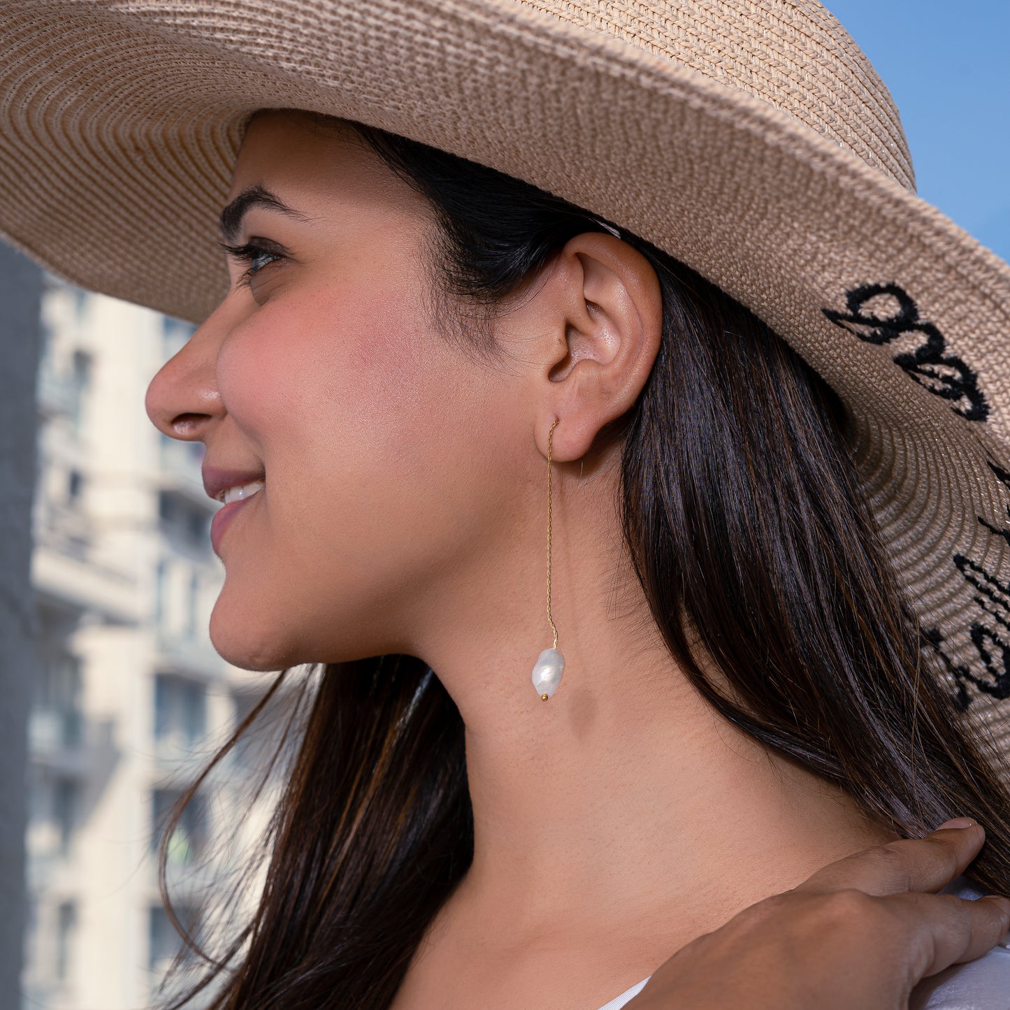 Evelyn Pearl Dangler Earrings