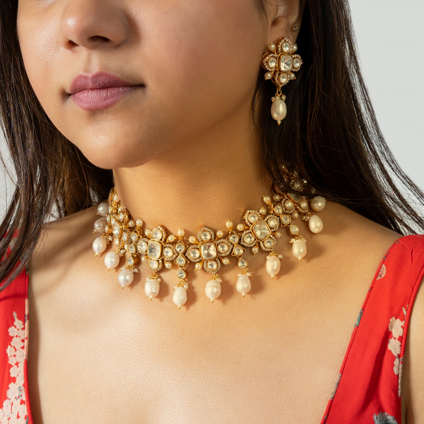 Maahira Pearl Necklace Set