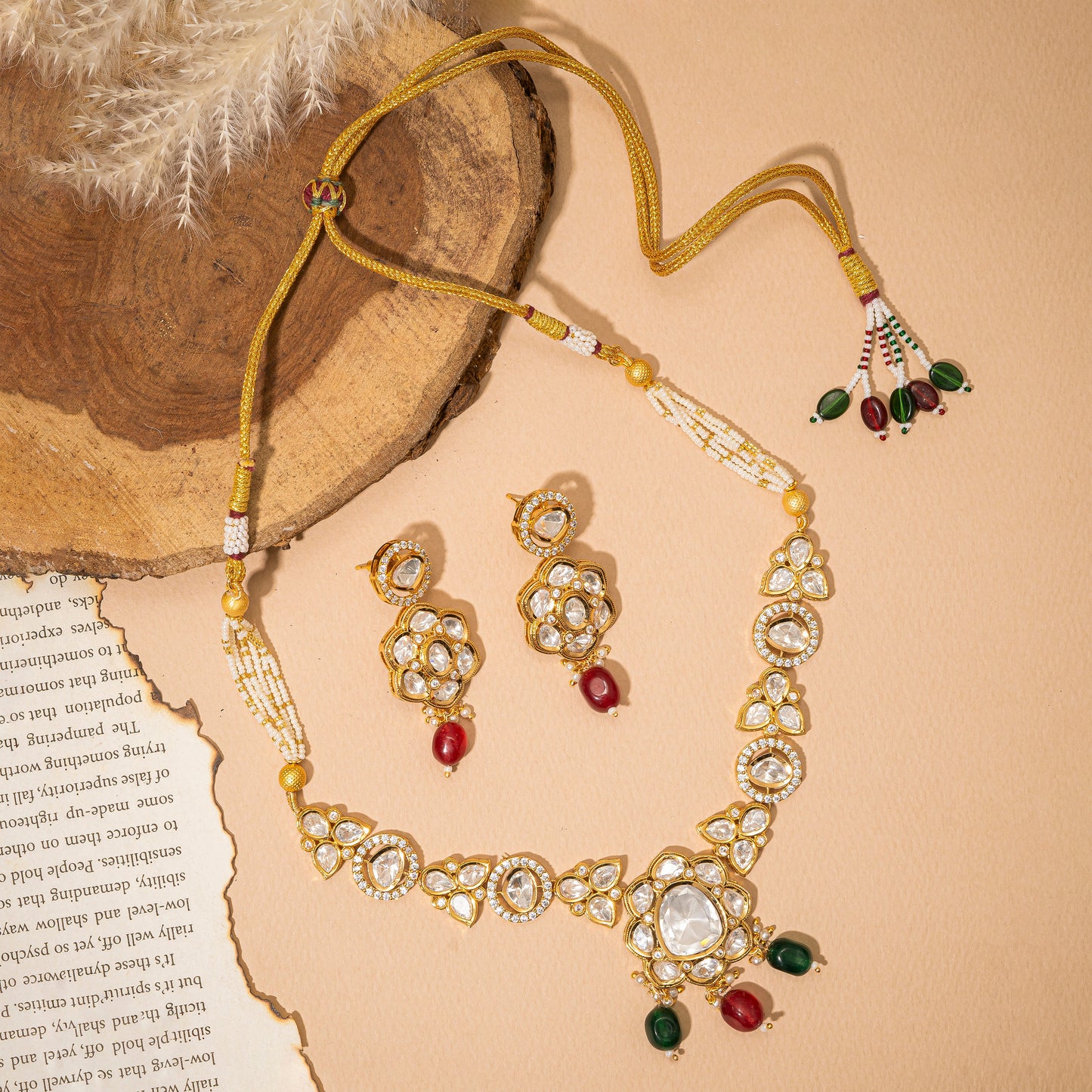 Ojaswi Long Necklace Set