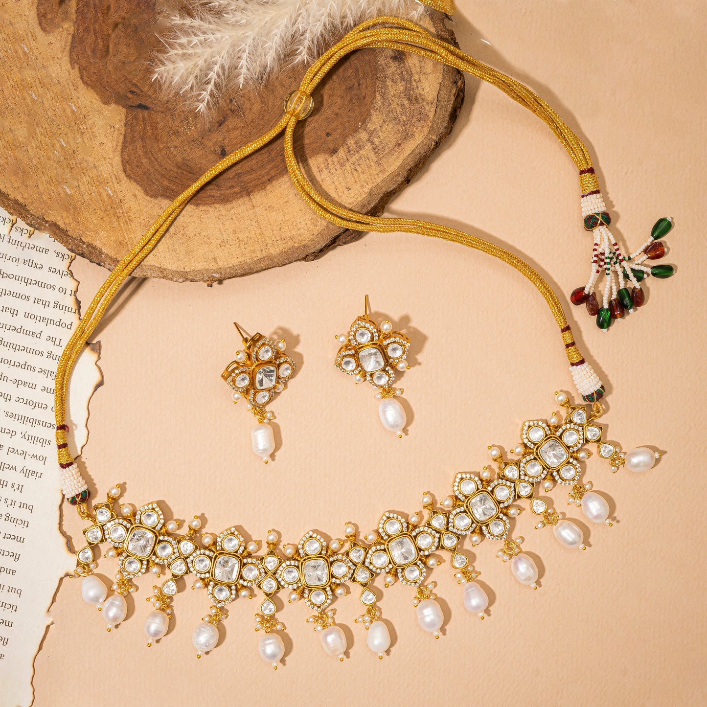Maahira Pearl Necklace Set