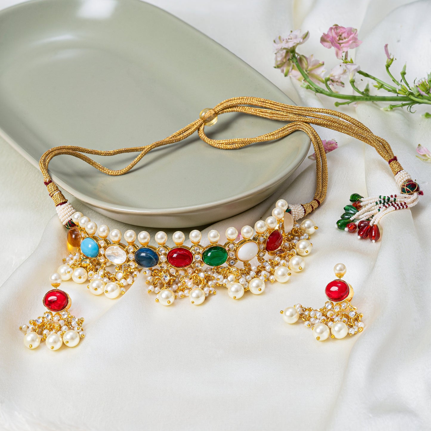 Laxita Navratan Necklace