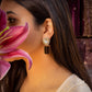 Brown Alya Polki Earrings
