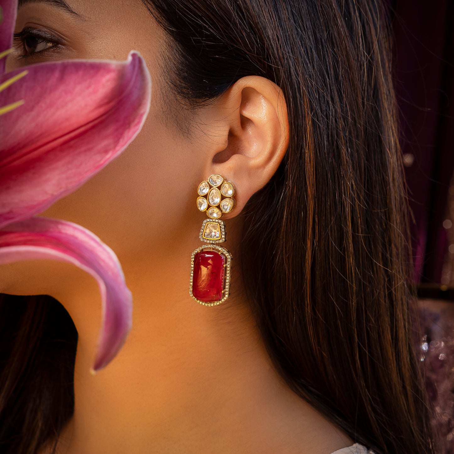Ruby Aya Earrings