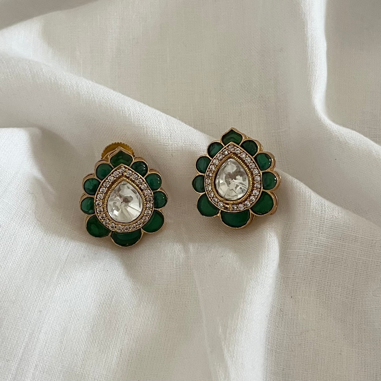 Emerald Ganika Earrings