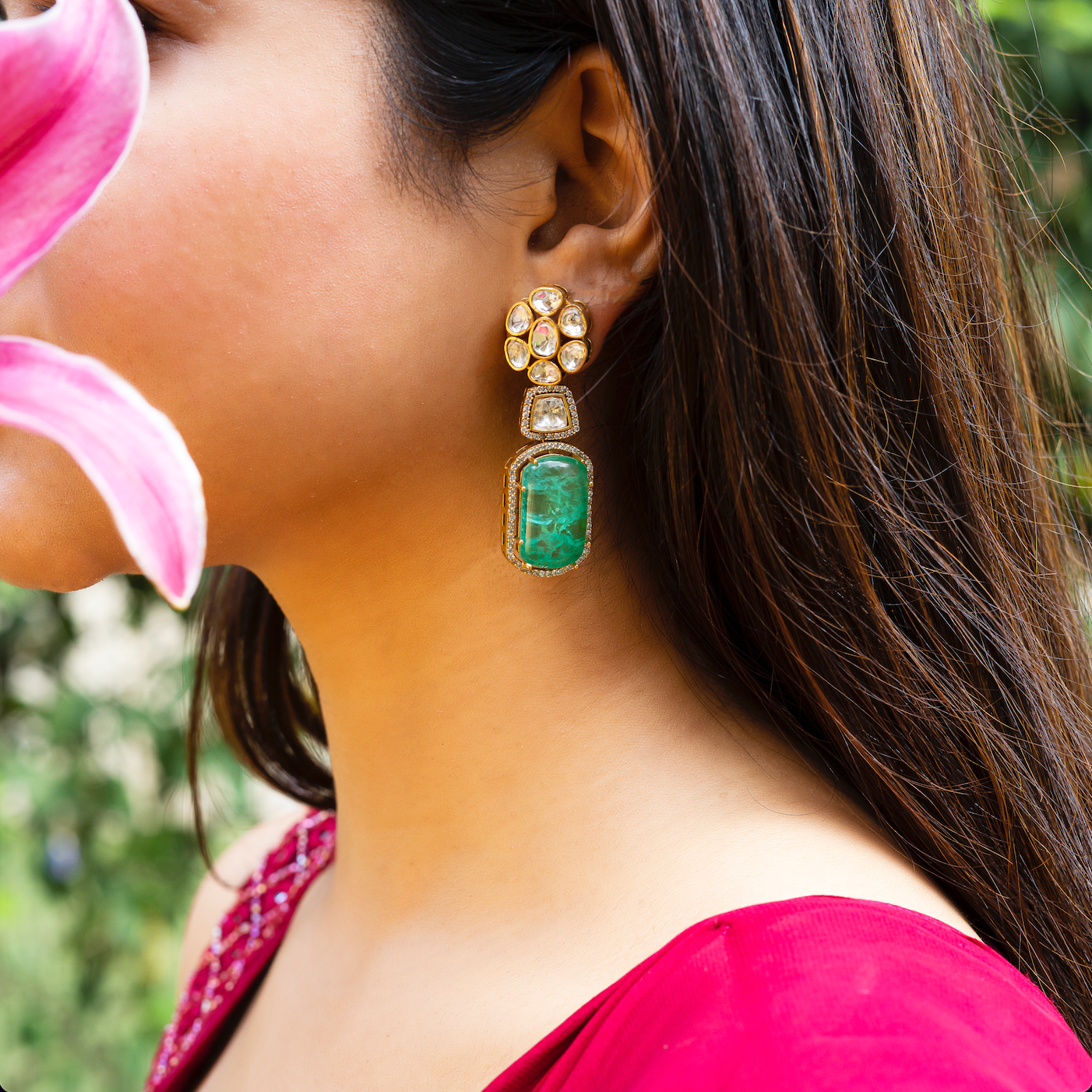Emerald Aya Earrings