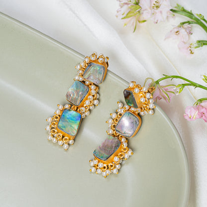 Amelia Baroque Pearl Earrings