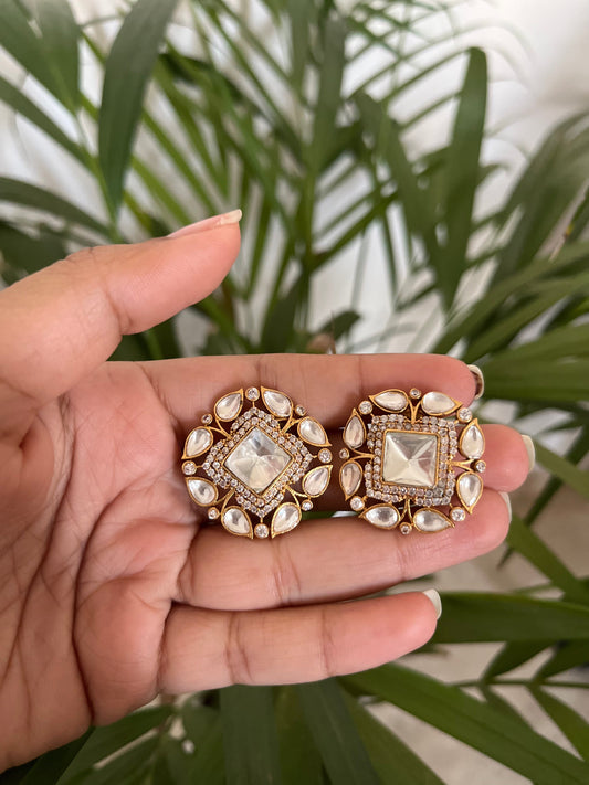Kundan Polki Studs