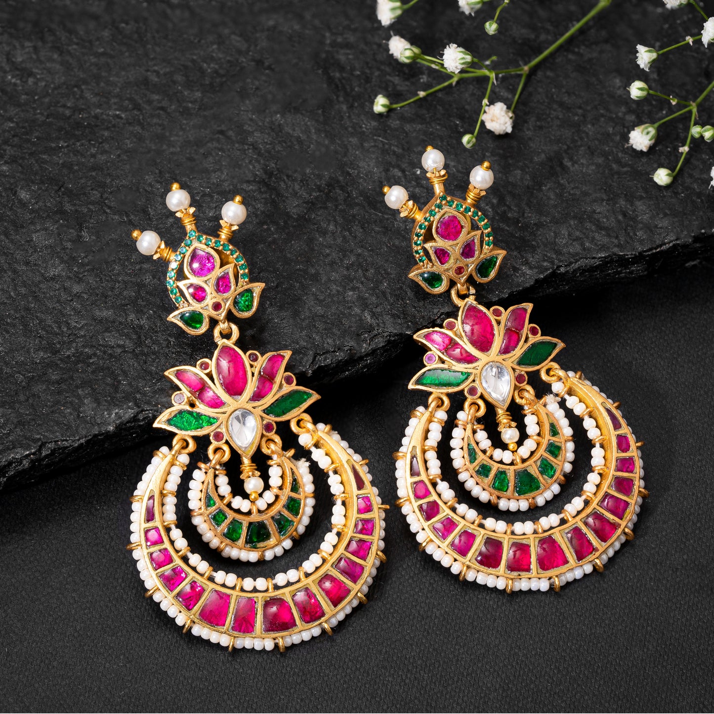 Nur Chandbali Earrings