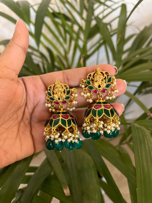 Gold plated earrings