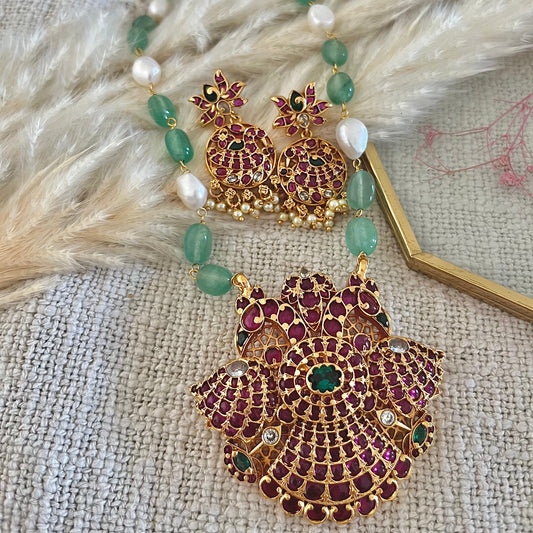 Peacock Necklace Set