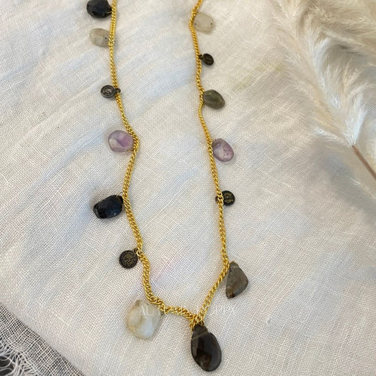 Gemstone Cascade Necklace