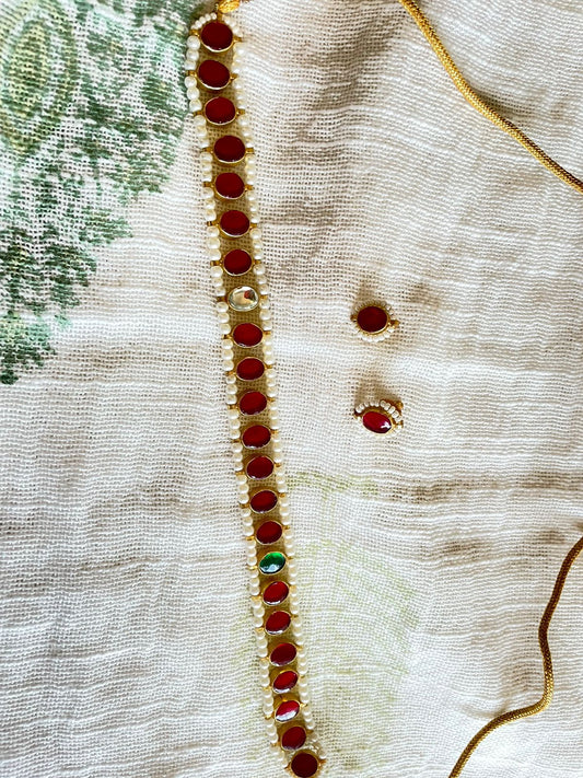 Ruby Radiance Necklace Set