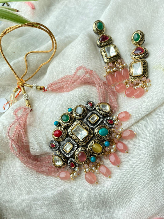 Regal Mosaic Necklace Set