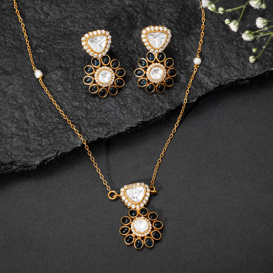 Black Onyx Gamya Necklace Set