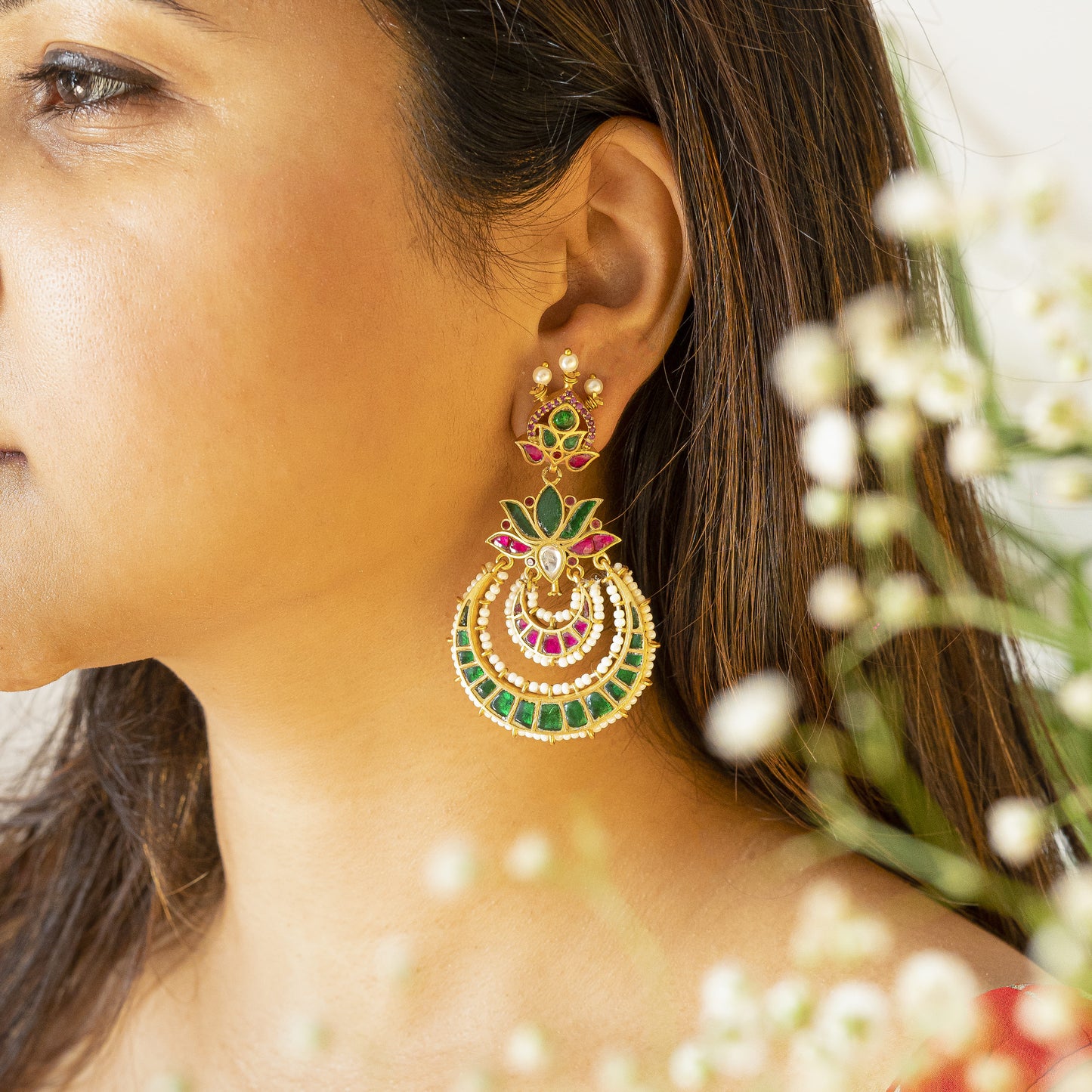 Nur Chandbali Earrings